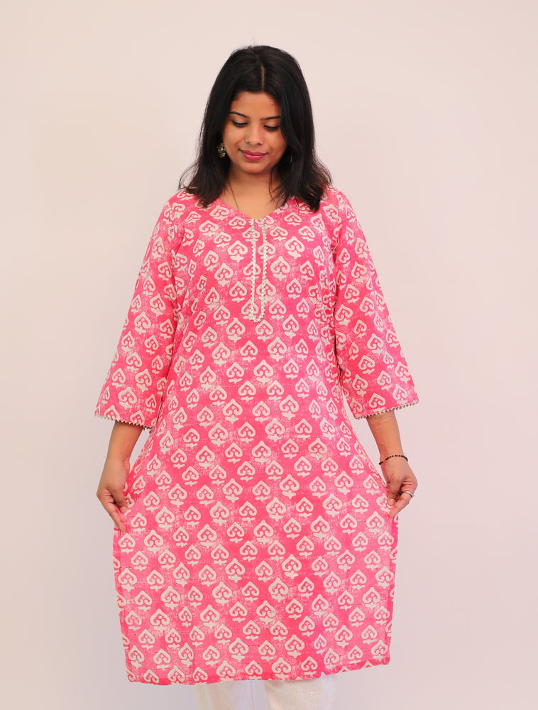 Red Sequins Kurta