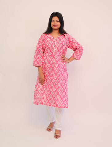 Red Sequins Kurta